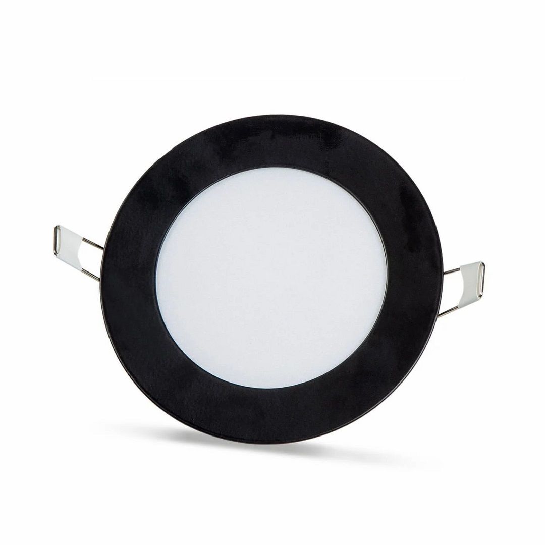 NOAS YL10-0600-S 3 Watt Siyah Kasa Sıva Altı Yuvarlak LED Panel
