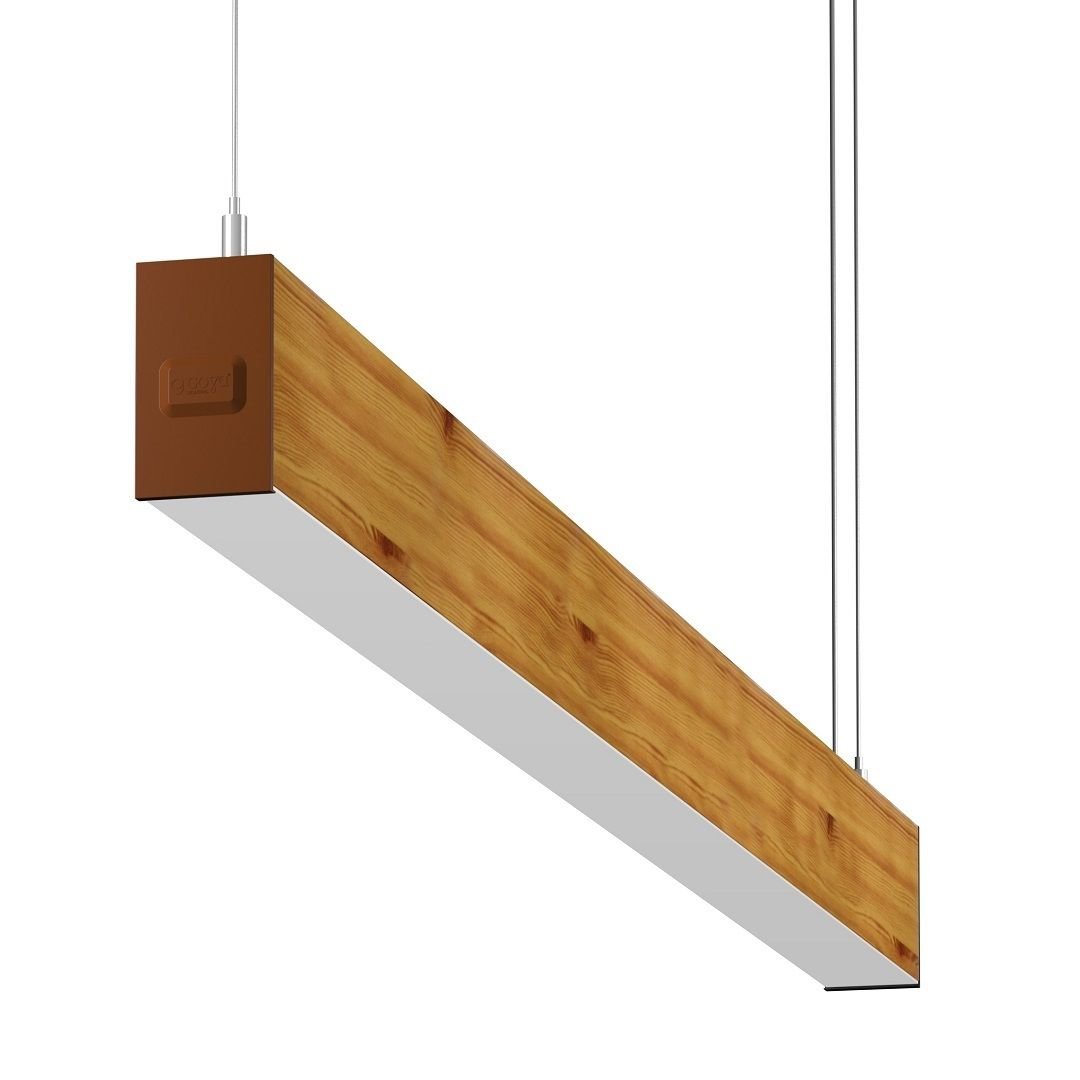 GOYA GY 8032-180-62-C 52 Watt 180 cm Ahşap (Ceviz) Desenli Lineer Sarkıt Armatür