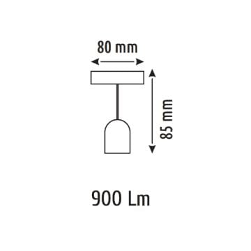 HELIOS HS8682 10 Watt Siyah Gövde OSRAM LED Magnet Spot