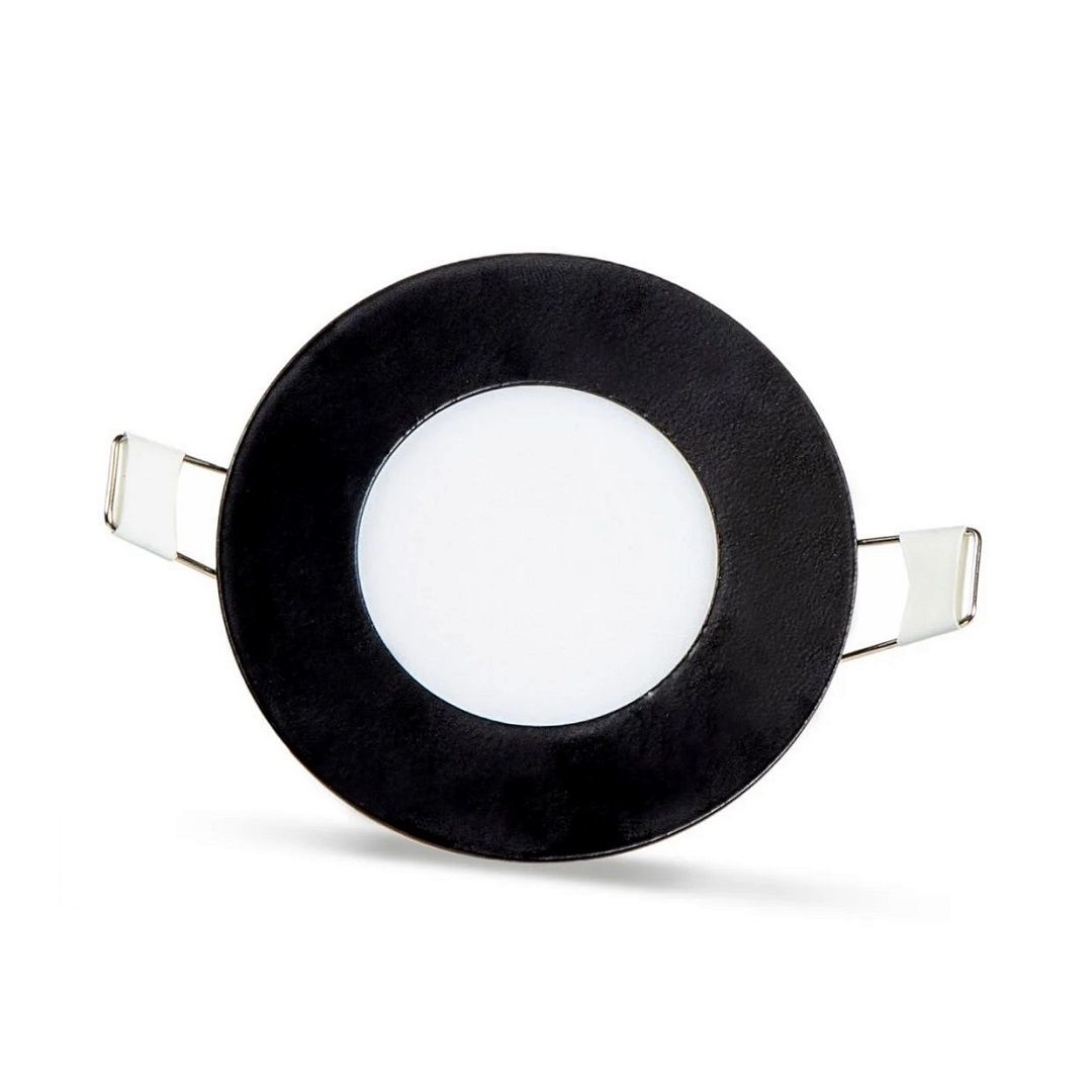 NOAS YL10-0300-S 3 Watt Siyah Kasa Sıva Altı Yuvarlak LED Panel