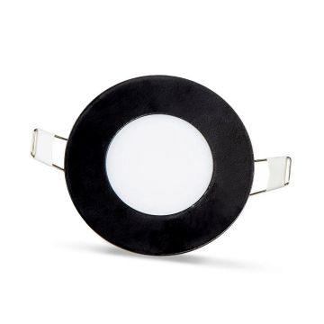NOAS YL10-0300-S 3 Watt Siyah Kasa Sıva Altı Yuvarlak LED Panel