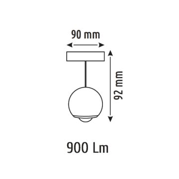 HELIOS HS8686 10 Watt Siyah Gövde OSRAM LED Magnet Spot