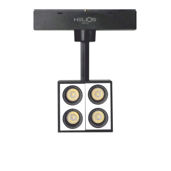 HELIOS HS8600 10 Watt 46 cm Siyah Gövde Lensli OSRAM LED Magnet Spot - 2 Renk Fonksiyonlu [Gün Işığı (3000K) + Ilık Beyaz (4000K)]