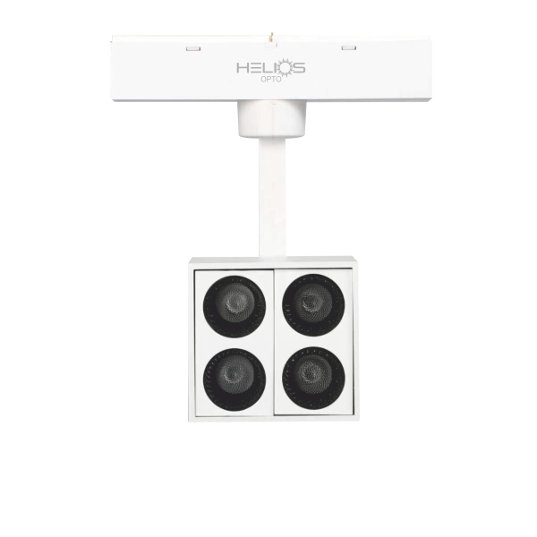 HELIOS HS8603 10 Watt 46 cm Beyaz Gövde Lensli OSRAM LED Magnet Spot - 2 Renk Fonksiyonlu [Gün Işığı (3000K) + Ilık Beyaz (4000K)]