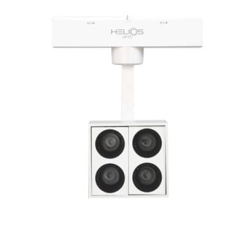 HELIOS HS8603 10 Watt 46 cm Beyaz Gövde Lensli OSRAM LED Magnet Spot - 2 Renk Fonksiyonlu [Gün Işığı (3000K) + Ilık Beyaz (4000K)]