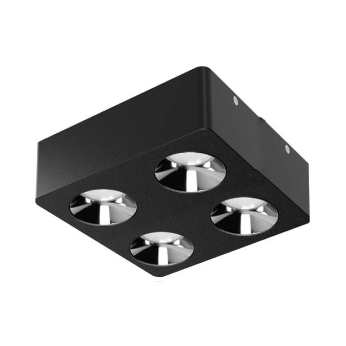 MOLLED MOL2427 4x9 Watt Siyah-Platin Sıva Üstü İkili LED Spot (OSRAM/SAMSUNG LED & TRIDONIC/EAGLERICE/LIFUD Driver)