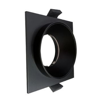 ACK AH03-04141 Siyah Sıva Altı Kare Spot Kasası - Metal