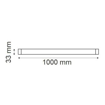 ERKled ERK3780 1 Metre Siyah Monofaze Ray