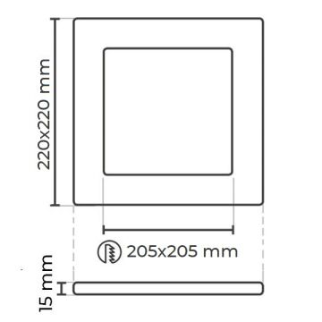 NOAS YL13-1800 18 Watt Sıva Altı Kare LED Panel