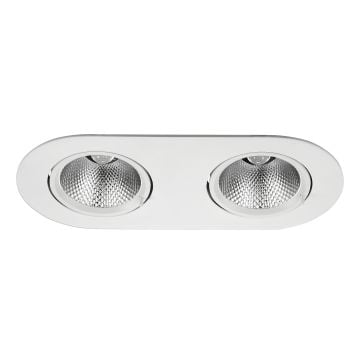 goldX ZE753-WH Beyaz Kasa 2x40 Watt İkili Salyangoz LED Spot (SAMSUNG LED & TRIDONIC Driver)