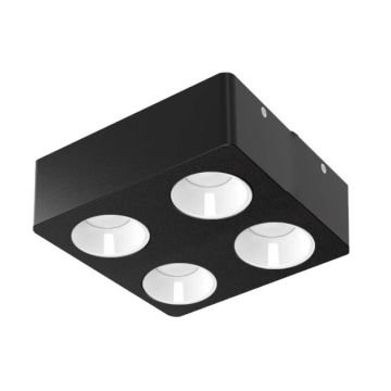 MOLLED MOL2427 4x10 Watt Siyah-Beyaz Sıva Üstü İkili LED Spot (SAMSUNG/PHILIPS LED & EAGLERISE/LIFUD Driver)