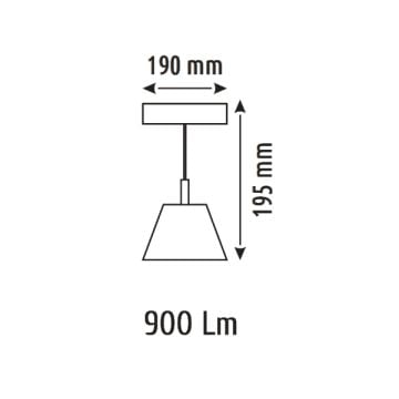 HELIOS HS8685 10 Watt Beyaz Gövde OSRAM LED Magnet Avize