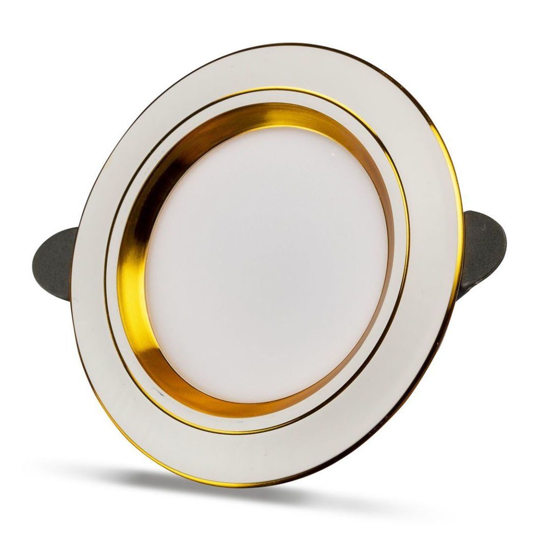 NOAS YL38-0521 5 Watt Beyaz-Gold 3 Fonksiyonlu Dekoratif Downlight Armatür