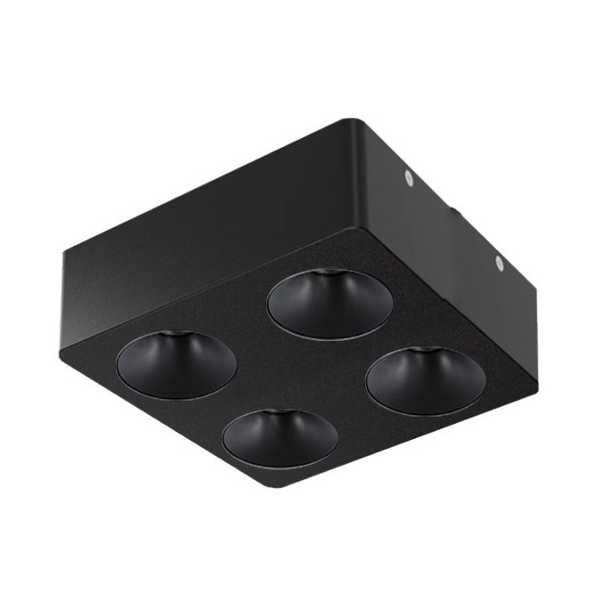 MOLLED MOL2427 4x8 Watt Siyah Sıva Üstü İkili LED Spot (SAMSUNG/PHILIPS LED & EAGLERISE/LIFUD Driver)