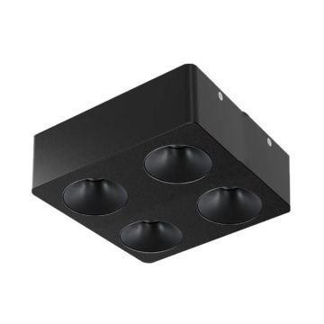 MOLLED MOL2427 4x8 Watt Siyah Sıva Üstü İkili LED Spot (SAMSUNG/PHILIPS LED & EAGLERISE/LIFUD Driver)