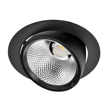 goldX ZE752-BK Siyah Kasa 40 Watt Salyangoz LED Spot (SAMSUNG LED & EAGLERISE Driver)