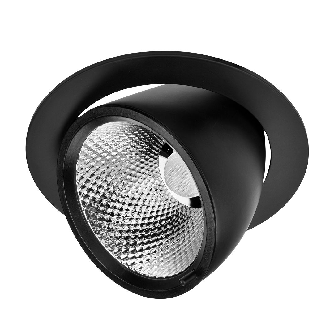 goldX ZE752-BK Siyah Kasa 40 Watt Salyangoz LED Spot (SAMSUNG LED & EAGLERISE Driver)
