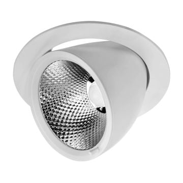 goldX ZE752-WH Beyaz Kasa 40 Watt Salyangoz LED Spot (SAMSUNG LED & EAGLERISE Driver)