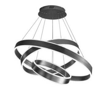CreaLight AL02-32701 70+60+50 cm Üçlü Halka LED Avize - Gün Işığı (3000K)