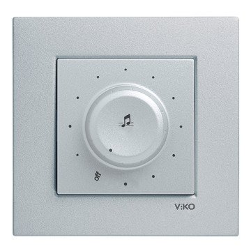 VİKO Novella/Trenda 92605054 Müzik Yayın Anahtarı [Gümüş]