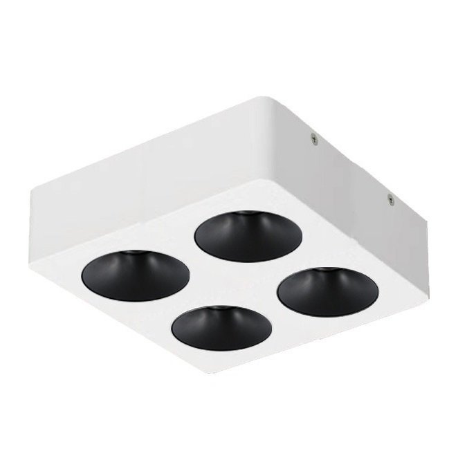 MOLLED MOL2426 4x8 Watt Beyaz-Siyah Sıva Üstü İkili LED Spot (SAMSUNG/PHILIPS LED & EAGLERISE/LIFUD Driver)