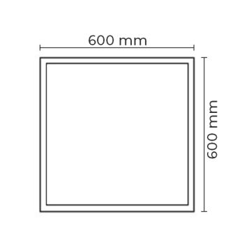 NOAS YL60-6000-Y 60x60 LED Panel Kasası (Yekpare)