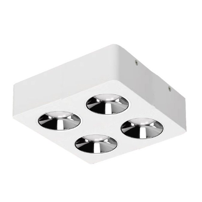 MOLLED MOL2426 4x8 Watt Beyaz-Platin Sıva Üstü İkili LED Spot (SAMSUNG/PHILIPS LED & EAGLERISE/LIFUD Driver)