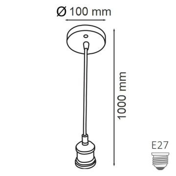 HOROZ 021-003-000 EDISON Bakır Eskitme Retro Avize