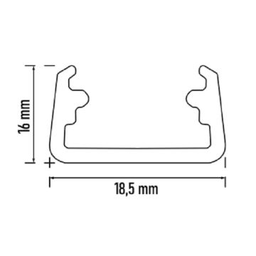 NOAS YL57-5001-O 24 Volt 24 Watt Dış Mekan Alüminyum Kasalı OSRAM LED Bar (Akım Korumalı) [1 Metre]