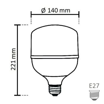 NOAS YL95-6001 60 Watt Torch LED Ampul