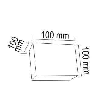 FORLIFE FL-1740 Yıldız 2x3 Watt Çift Yönlü Dış Mekan LED Aplik - PC Gövde - Gün Işığı (3000K)