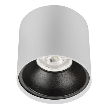 K2 GLOBAL KDA4015 Etna 10x10 cm Beyaz-Siyah Sıva Üstü Silindir Spot Kasası