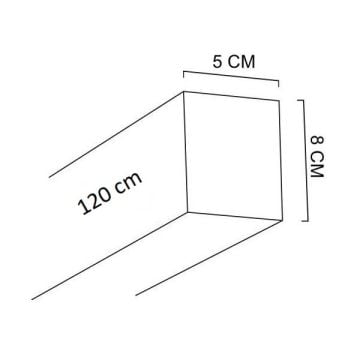 CATA CT-9061 50 Watt 120 cm SAMSUNG LED Lineer Sarkıt Armatür (50x80 mm Profil)