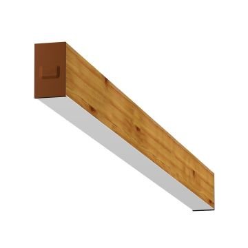 GOYA GY 8032-180-62-C 75 Watt 180 cm Ahşap (Ceviz) Desenli Sıva Üstü Lineer Armatür