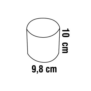 K2 GLOBAL KDA4009 Etna 10x10 cm Siyah-Gold Sıva Üstü Silindir Spot Kasası