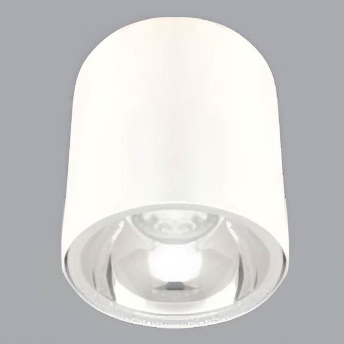 ERKled ERK5515K 10x10 cm Beyaz-Platin Sıva Üstü Silindir Spot Kasası (PC Gövde)