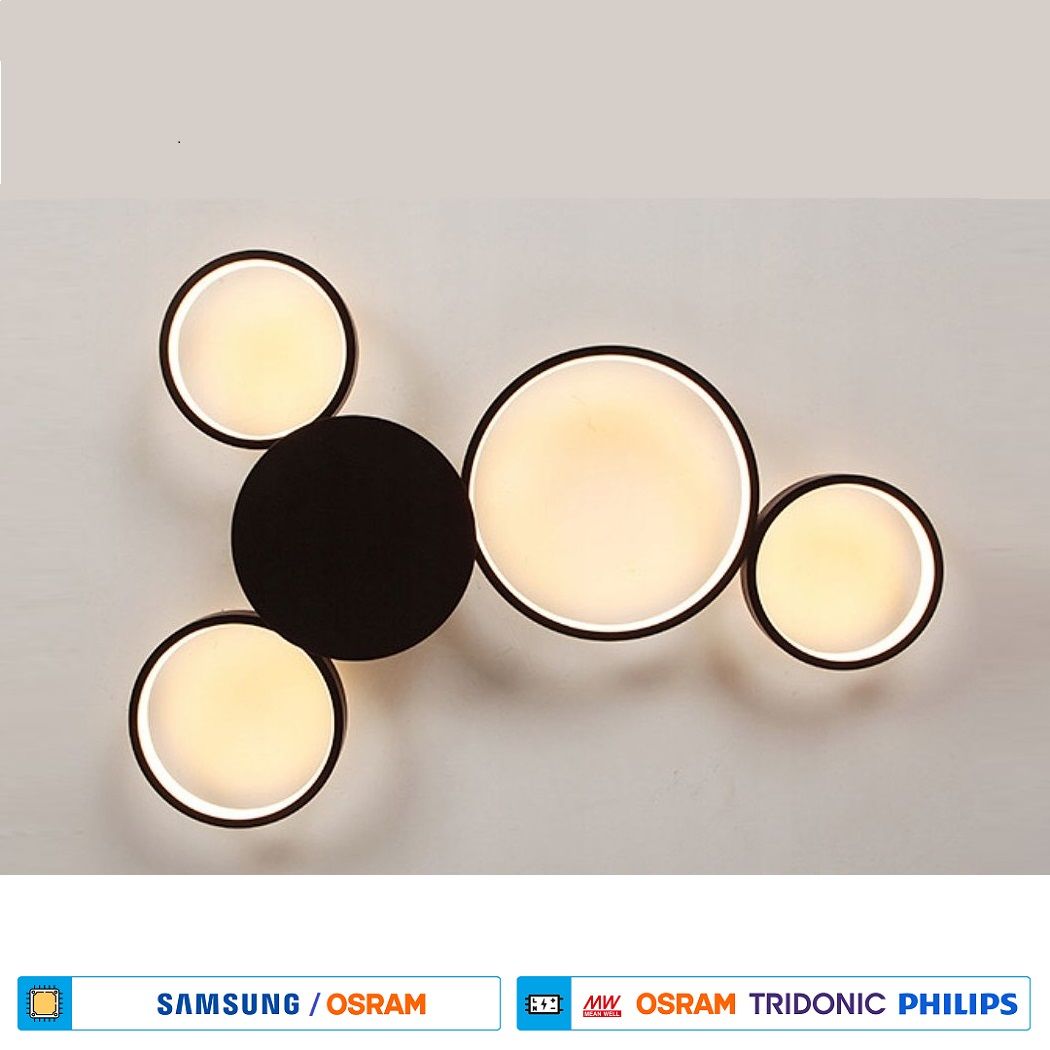 CreaLight AL02-93001 50 Watt Dörtlü Halka LED Avize (SAMSUNG/OSRAM LED - PHILIPS/MEAN WELL/TRIDONIC Driver)
