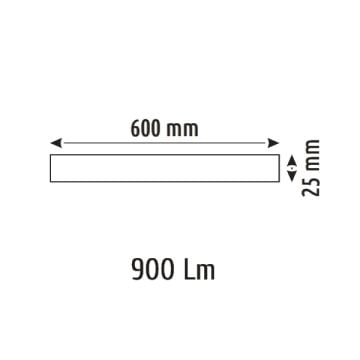 HELIOS HS8652 10 Watt 30 cm OSRAM LED Magnet Armatür - Siyah Soket - 2 Renk Fonksiyonlu [Gün Işığı (3000K) + Ilık Beyaz (4000K)]