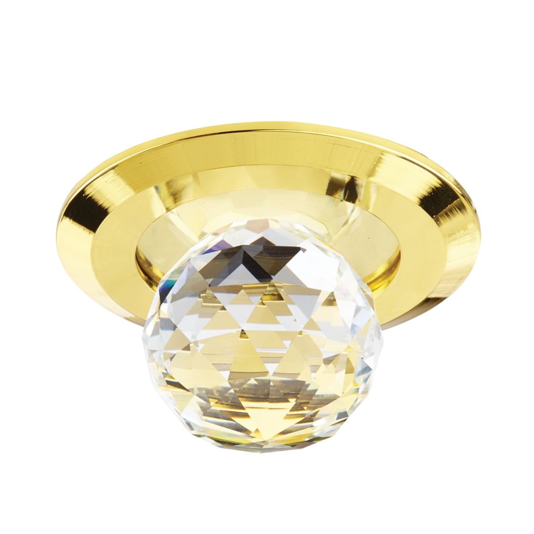 goldX ZE396-G 2 Watt Gold Kristal LED Spot