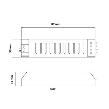 inoled 2103 12 Volt 36 Watt 3 Amper Slim LED Trafosu