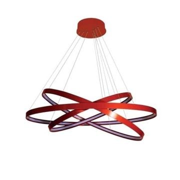 CreaLight AL02-31601 30+40+50 cm Üçlü Halka LED Avize - Gün Işığı (3000K)
