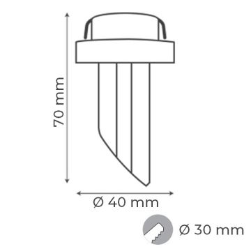 goldX ZE385 2 Watt Krom LED Cam Spot