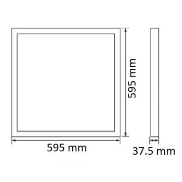 HOROZ 056-009-0040 PLAZMA 40 Watt 60x60 Sıva Altı Backlight LED Panel