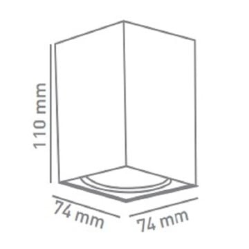 ACK AH12-07561 Siyah-Gold Sıva Üstü Spot