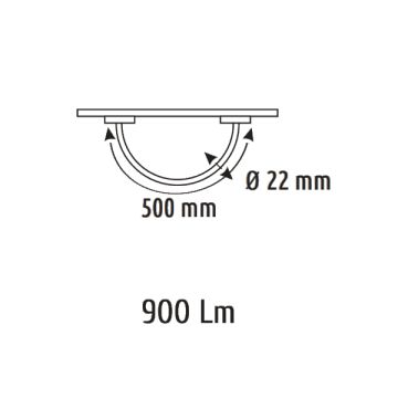 HELIOS HS8642 10 Watt LED Magnet Neon Armatür