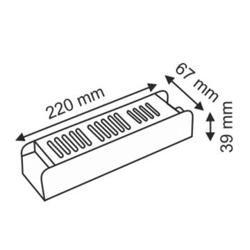 HELIOS HS 3406 12 Volt 16.5 Amper 200 Watt LED Trafosu