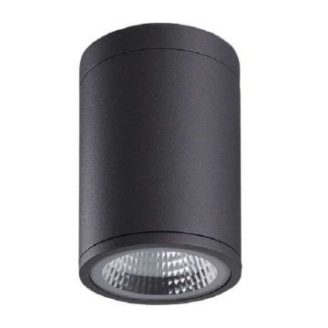 MOLLED MOL357 11x20 cm 20 Watt Siyah Dış Mekan Sıva Üstü Silindir LED Spot - OSRAM/SAMSUNG LED & TRIDONIC/EAGLERICE/LIFUD Driver - IP54