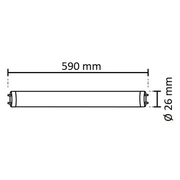 NOAS YL97-6000 9 Watt 60 cm LED Floresan - Plastik - Çift Yönlü Enerji Girişli