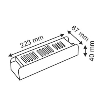 HELIOS HS 3408 12 Volt 27 Amper 320 Watt LED Trafosu