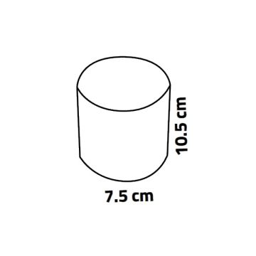 K2 GLOBAL KDA4307 7.5x10.5 cm Manas Beyaz-Gold Sıva Üstü Silindir Spot Kasası (Plastik)